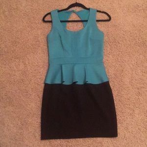 WORN ONCE peplum dress